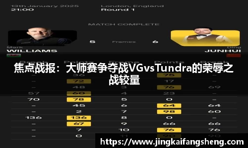 焦点战报：大师赛争夺战VGvsTundra的荣辱之战较量