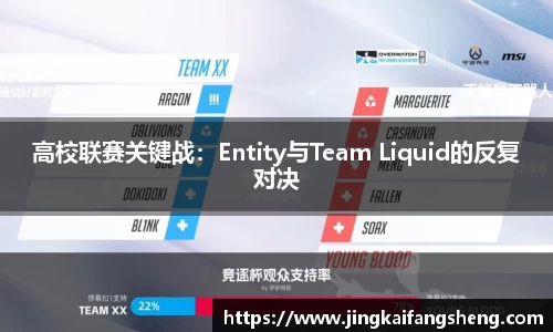 高校联赛关键战：Entity与Team Liquid的反复对决